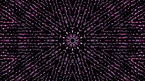 Radiant Pink and White Sparkling Particles Background Loop