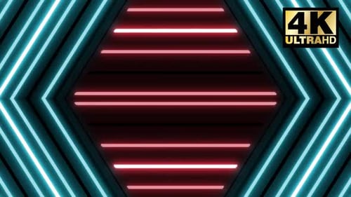 5 Red Blue Vj Loop Pack