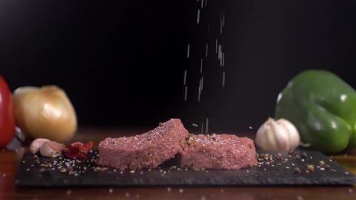 Burger végétalien à base de plantes Fake Vegeterian Boeuf Viande Gros plan Frais Impossible Veggie Food Beyond