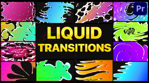 Dynamic Fluid Gradient Transition Pack for Motion Graphics
