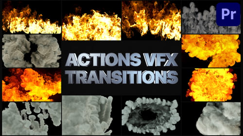 Dynamic Fire and Smoke Transitions VFX Pack
