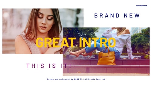 Modern Dynamic Video Intro Opener with Clean Typography