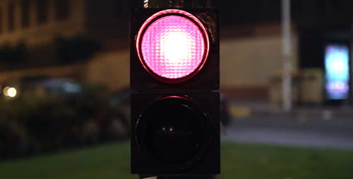 Ampeln in der Nacht 01