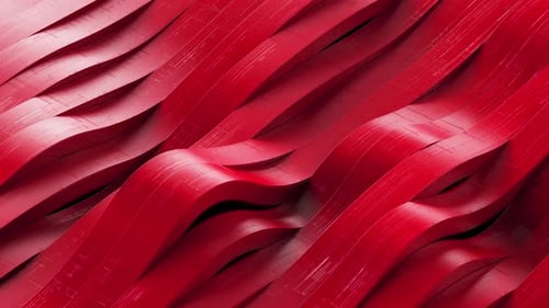 Dynamic Red Wavy Abstract Background Loop