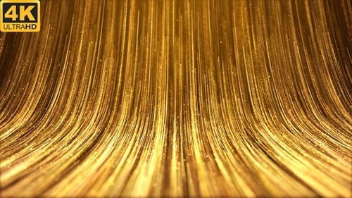 Elegant Golden Light Streaks Awards Celebration Background Loop