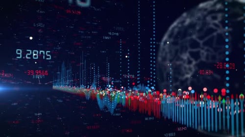 Abstract Stock Market Dashboard