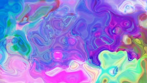 Abstract Psychedelic Liquid Color Flow Background
