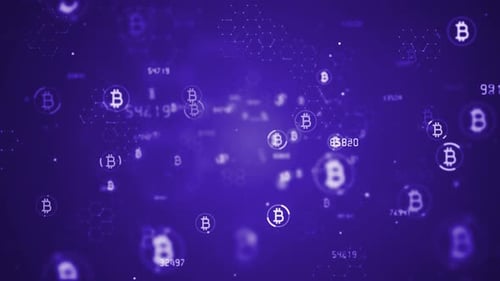 Moeda digital Blockchain 4K