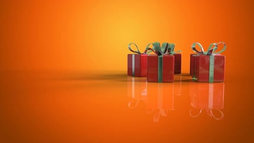 Sliding Red Gift Box Animation for Celebrations