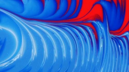 Movable Bluered Background with an Ornamental Pattern