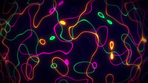 Neon Lines Abstract Seamless Loop 3 Hd