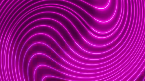 Abstract Neon Wavy Lines Motion Background Loop