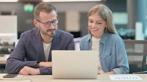 Business Colleagues on a Video Call in the Office