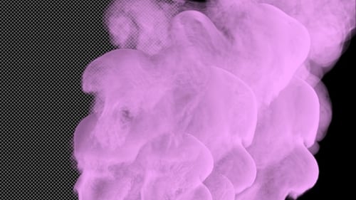 Vibrant Purple Smoke Reveal Transition