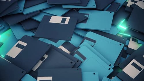 Old Floppy Disks 4k