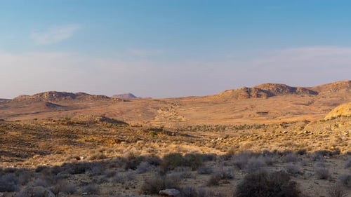 Panorama on colorful sand dunes and scenic landscape in the Namib desert, Namibia, Africa