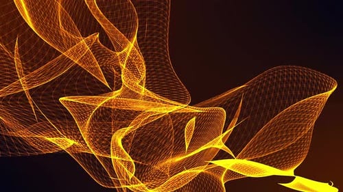 Fluid Abstract Glowing Lines Network Animation