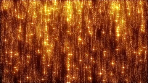 Sparkling Gold Particle Rain for Celebratory Events