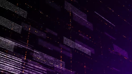 Abstract Futuristic Digital Data Stream Background
