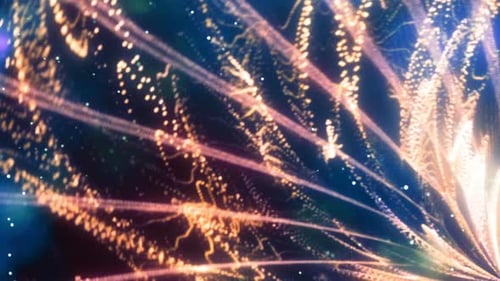 Abstract Glowing Particle Stream Background Animation