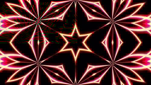 Dynamic Geometric Kaleidoscope Motion Background Loop