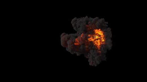 Explosion Element with Dynamic Fire and Smoke