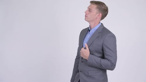 Young Adult Man Posing in Business Attire