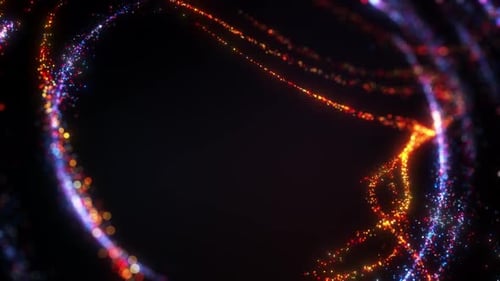 Dynamic Glowing Particle Trails Background Animation