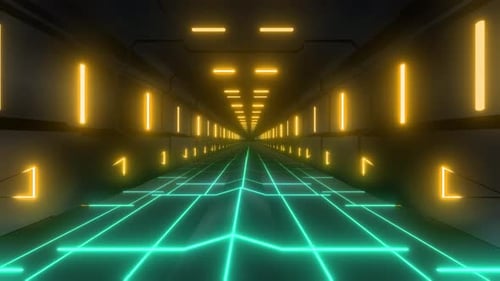 4k Colored Retro Tunnel 3