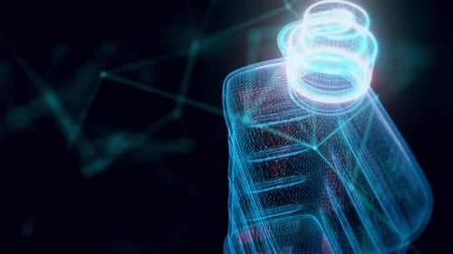 Hologramme Fluide Briquet Gros Plan Hd