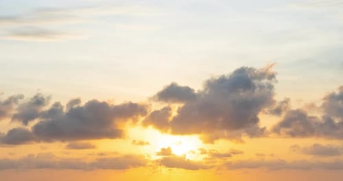 Cloudscape at Dawn: Sky Timelapse at Sunrise