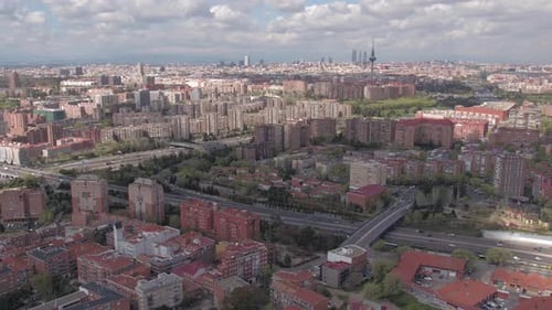 Aerial view of Madrid