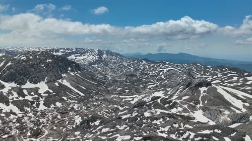 Spring in the Mountains aerial view 4 K