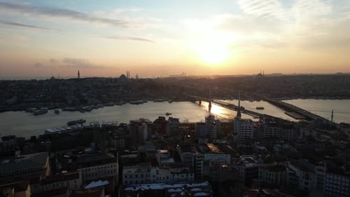 Blick auf den Sonnenuntergang Istanbul