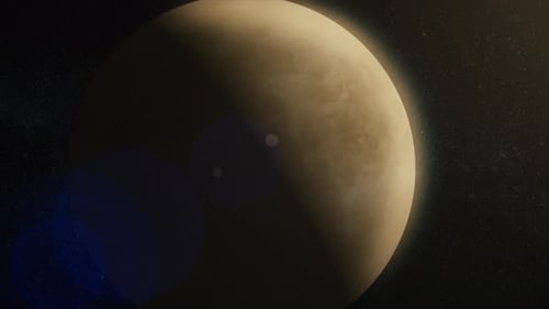 Venusplanet im Weltraum