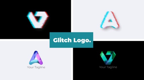 Glitch Logo Reveal