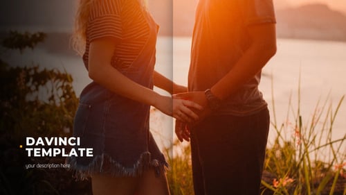 Smooth Slideshow - Elegant Slice // DaVinci Resolve