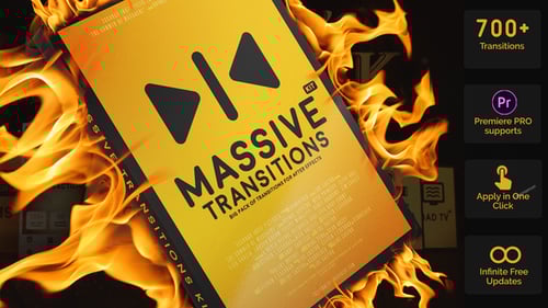 Massive Transitions Kit Big Pack of Transitions for After Effects
