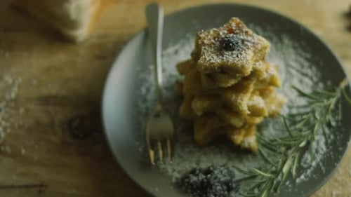 French Toast Christmas Tree Holiday Atmosphere