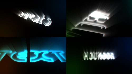 Cinematic Light Text Intro