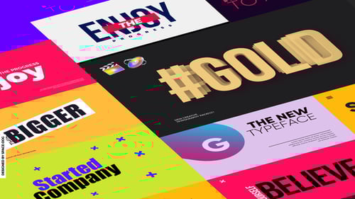 Banner Typography | for FCPX & Motion