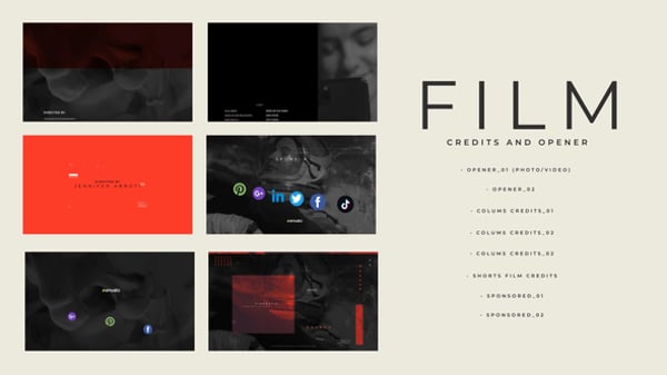 Credits Templates - Editable Video Templates - Envato