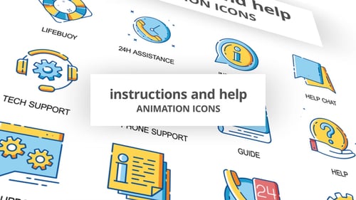 Instructions & Help - Animation Icons
