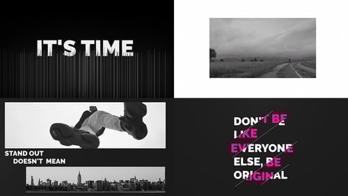 Modern Kinetic Typography Opener with Dynamic Text Reveals