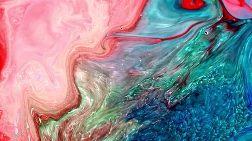 Vibrant Abstract Colors Blending and Swirling