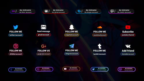 Social Media Lower Third Big Pack || After Effects