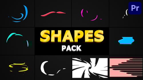 Brush And Grain Shapes | Premiere Pro MOGRT