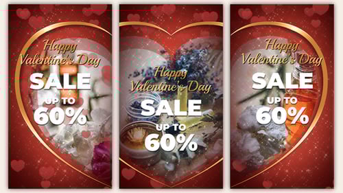 Romantic Valentine's Day Sales Instagram Story Promotion