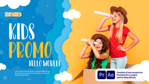 Playful Kids World Slideshow for Educational Promotion