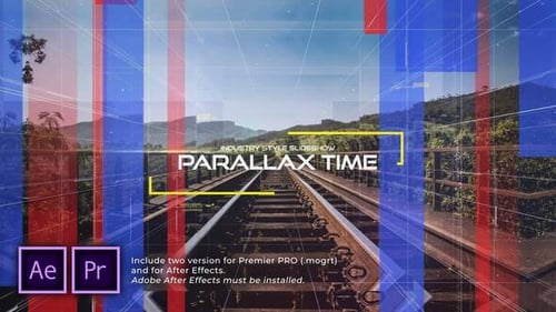 Dynamic Futuristic Slideshow with Modern Parallax Transitions and Grid Overlays